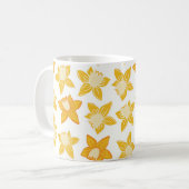 Spring Daffodil Pattern Koffiemok (Voorkant links)