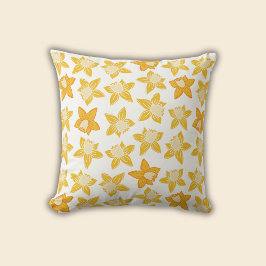 Spring Daffodil Pattern Kussen