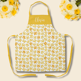 Spring Daffodil Pattern Schort