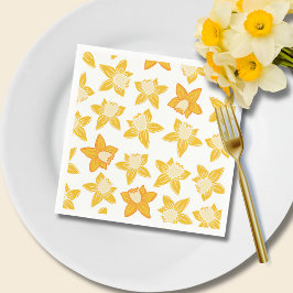 Spring Daffodil Pattern Servet