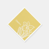 Spring Daffodil Servet (Hoek)