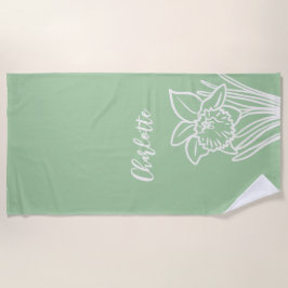 Spring Daffodil Strandlaken