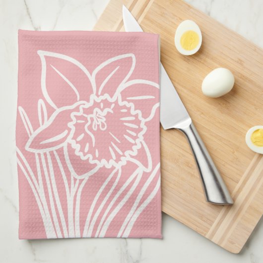 Spring Daffodil  Theedoek (Quarter Fold)