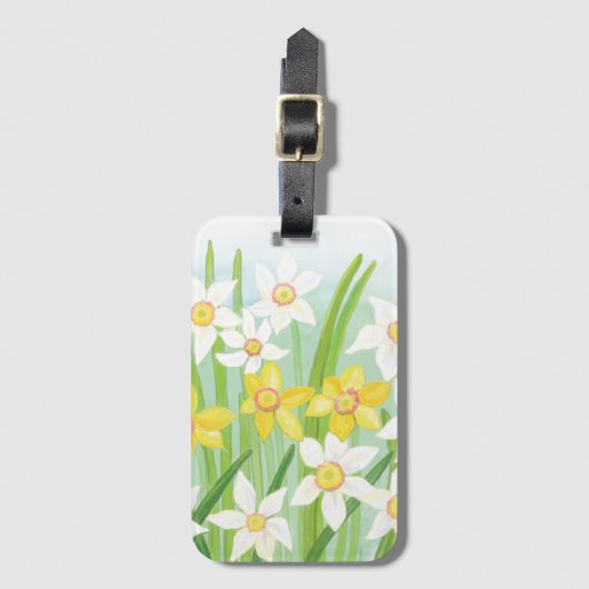 Spring Daffodils Bagagelabel (Voorkant (verticaal))
