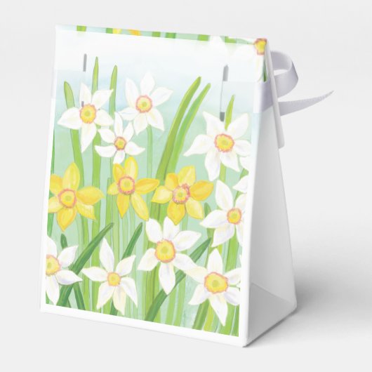 Spring Daffodils Bedankdoosjes (Achterkant)