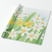 Spring Daffodils Cadeaupapier (Uitgerold)