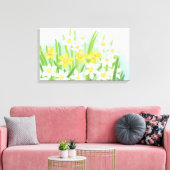 Spring Daffodils Canvas Afdruk (Insitu (Woonkamer))