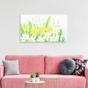 Spring Daffodils Canvas Afdruk
