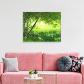 Spring Daffodils Canvas Afdruk (Insitu (Woonkamer))