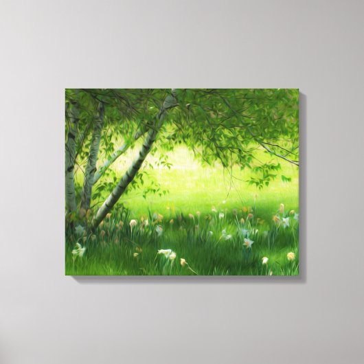 Spring Daffodils Canvas Afdruk (Voorkant)