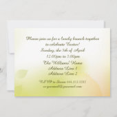 Spring Daffodils Custom Pasen Brunch Kaart (Achterkant)