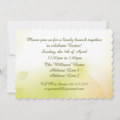 Spring Daffodils Custom Pasen Brunch Kaart (Achterkant)