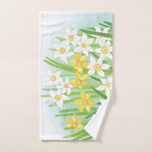 Spring Daffodils Handdoek (Handdoek)