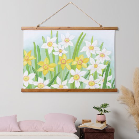 Spring Daffodils Hangend Wandkleed (Slaapkamer)