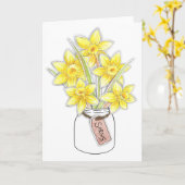 Spring Daffodils Kaart (Gele Bloem)