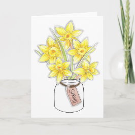 Spring Daffodils Kaart