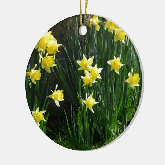Spring Daffodils Keramisch Ornament (Links)