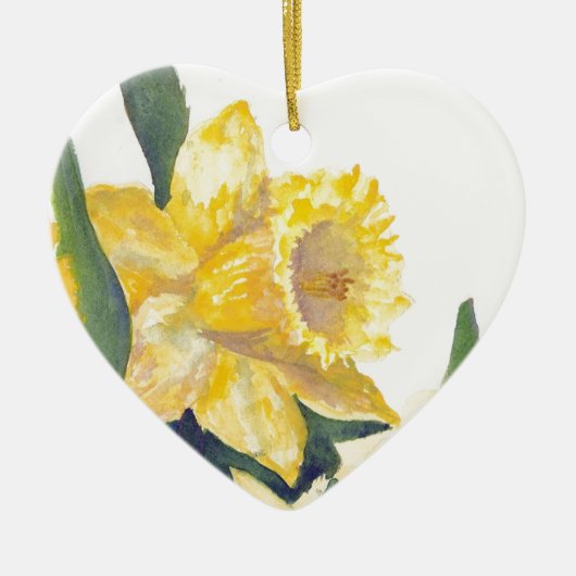 Spring Daffodils Keramisch Ornament (Voorkant)
