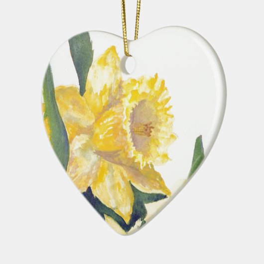 Spring Daffodils Keramisch Ornament (Links)