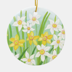 Spring Daffodils Keramisch Ornament