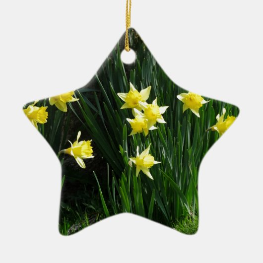 Spring Daffodils Keramisch Ornament (Voorkant)