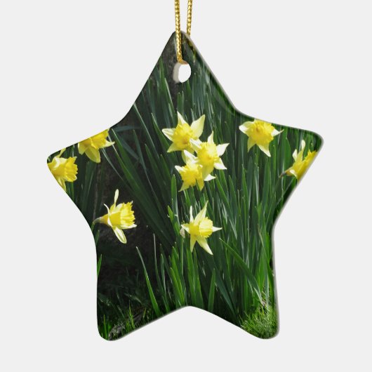 Spring Daffodils Keramisch Ornament (Links)