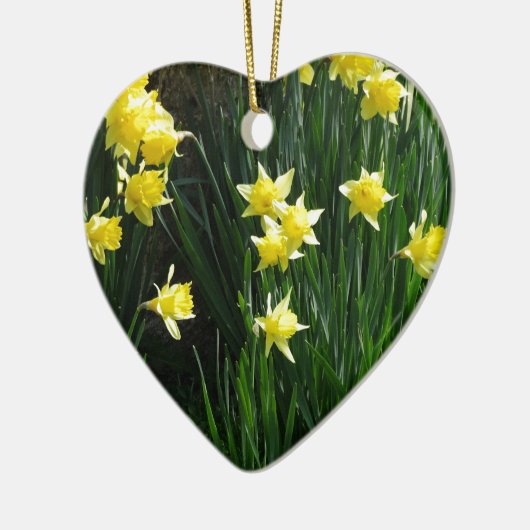 Spring Daffodils Keramisch Ornament (Links)