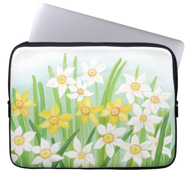 Spring Daffodils Laptop Sleeve (Voorkant)