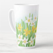 Spring Daffodils Latte Mok (Linkerhoek)