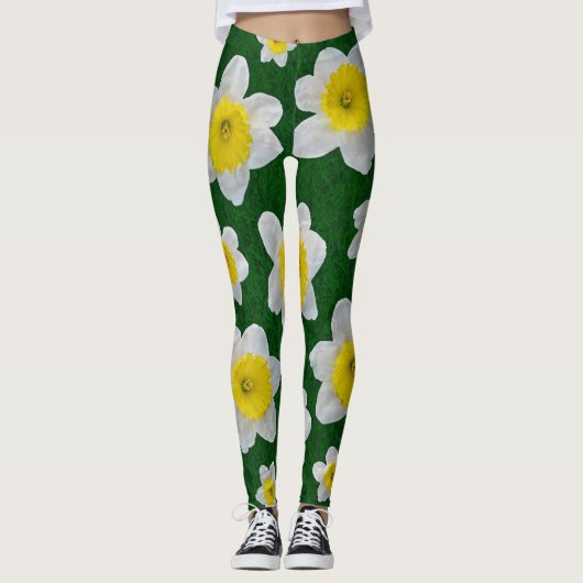 Spring Daffodils Leggings (Voorkant)