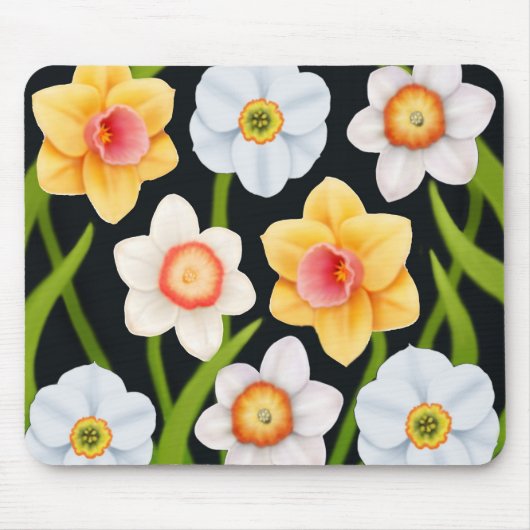 Spring Daffodils Mousepad Muismat (Voorkant)