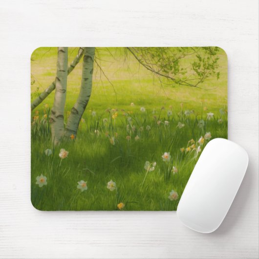 Spring Daffodils Muismat (Met muis)