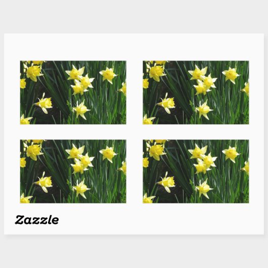 Spring Daffodils Rechthoekige Sticker (Vel)
