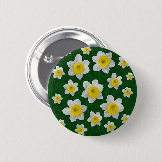 Spring Daffodils Ronde Button 5,7 Cm (Voorkant /achterkant)