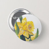 Spring Daffodils Ronde Button 5,7 Cm (Voorkant /achterkant)