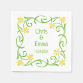 Spring Daffodils Servet (Voorkant)