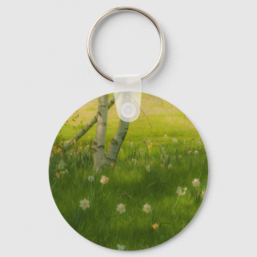Spring Daffodils Sleutelhanger (Voorkant)