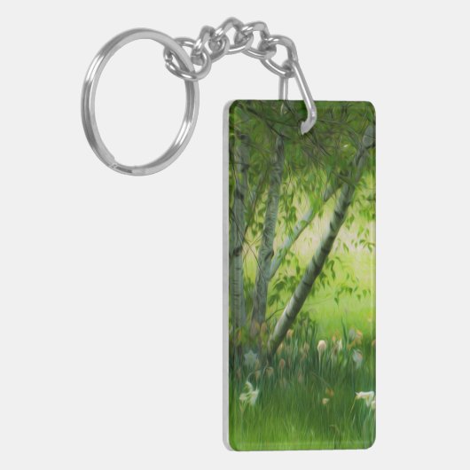 Spring Daffodils Sleutelhanger (Voorkant Links)