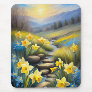 Spring Daffodils Smoky Mountains Wildbloemen Muismat