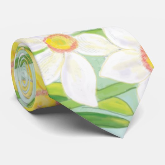 Spring Daffodils Stropdas (Opgerold)