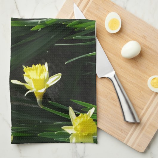 Spring Daffodils Theedoek (Quarter Fold)