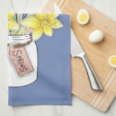 Spring Daffodils Theedoek (Quarter Fold)