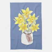 Spring Daffodils Theedoek (Verticaal)