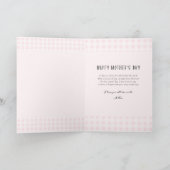 Spring Daffodils Verticale foto Roze Moederdag Feestdagen Kaart (Binnen)