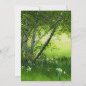 Spring Daffodils Wedding Kaart (Achterkant)