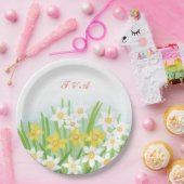 Spring Daffodils Wedding Papieren Bordje (Feest)