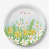Spring Daffodils Wedding Papieren Bordje (Voorkant)