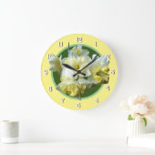 Spring Daffodils White Yellow Narcissus Flowers Grote Klok (Huis)