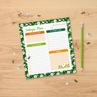 Spring Daisies and Vine Daily Planner Notitieblok