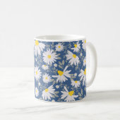 Spring Daisies - Donkerblauw Koffiemok (Voorkant rechts)